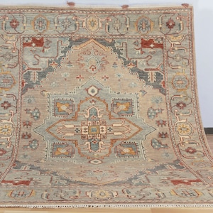 8x10 Oushak Turkish Rug | Bedroom Accent Handmade Rugs | Modern Oushak Vintage Area Hand knotted Rugs | Persian Oriental Wool Rugs 1621