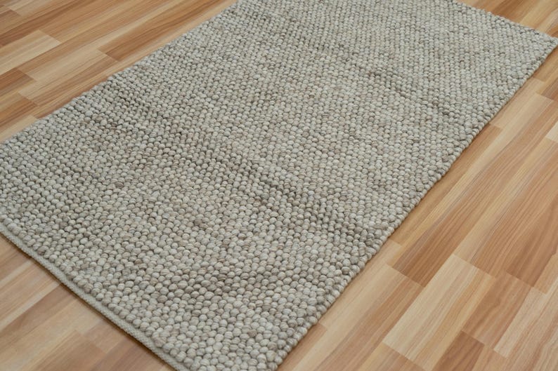 Chunky Boho Rug Chunky Bubble Rugs | Handmade Wool Rug | Handwoven Vintage Area Cozy ...