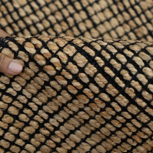 Hemp Handmade Rugs | Brown Custom Hemp Handmade Rugs | Jute Area Natural Fiber Farmhouse Gold Rugs | Handwoven Vintage Jute Braided Rugs