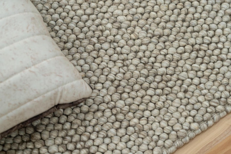 Chunky Boho Rug Chunky Bubble Rugs | Handmade Wool Rug | Handwoven Vintage Area Cozy ...