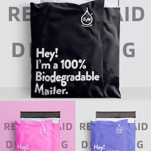 3 Sized 100% Compostable Biodegradable Eco Mailer Shipping Satchel Packaging Bag Green Small Business Packaging Wrapping Supply Australia