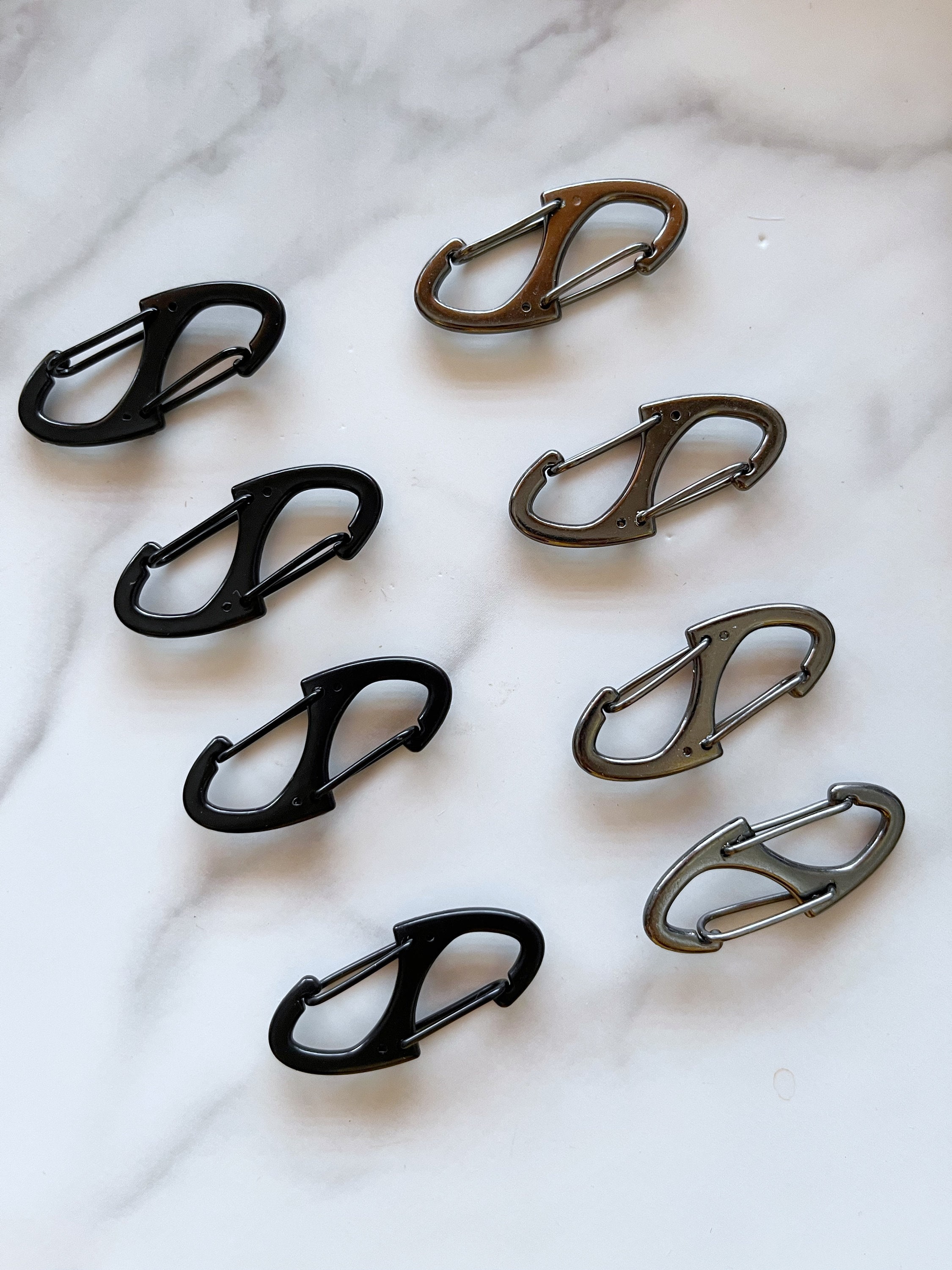 Fibbie Regolabili In Metallo - 4 Pezzi, Argento E Oro, Per Catene Borse, 2.2x1.1 Cm