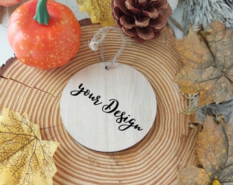 Wooden round ornament mockup, christmas ornament mockup, Wooden ornament mockup, Round ornament mockup