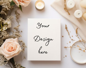 Greeting card mockup, Wedding card mockup, Birthday card mockup, Mockup greeting card, babyshower card mockup, Thank you card mockup