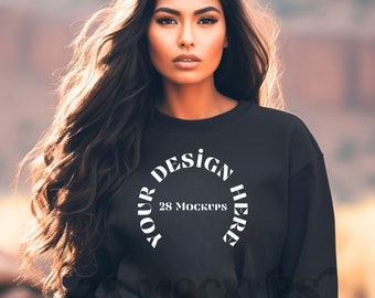 Gildan 18000 Mockup, Mockup Crewneck Mockup, Gildan Mockup, gildan Mock Up black, gildan 18000 mockup black, native mockup, overzised mock