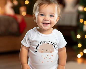 Infant onesie Mockup, baby bodysuit Mockup,toddler christmas Mockup, onesie Mockup, baby mockup children mockup, toddler mockup, rabbit skin