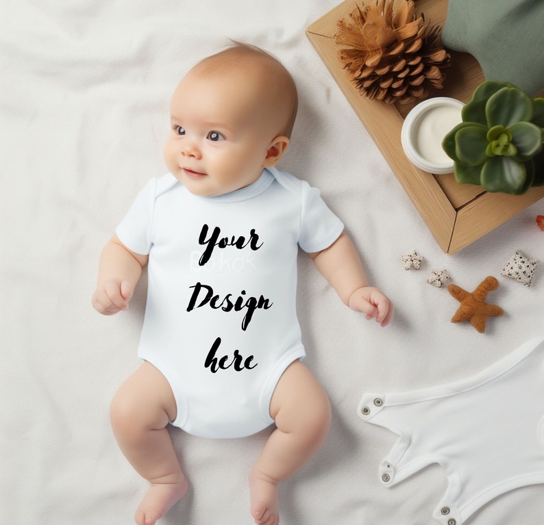 baby onesie mockup, baby bodysuit mockup,T mockup, onesie mockup, baby mockup ,children mockup, toddler mockup image 1