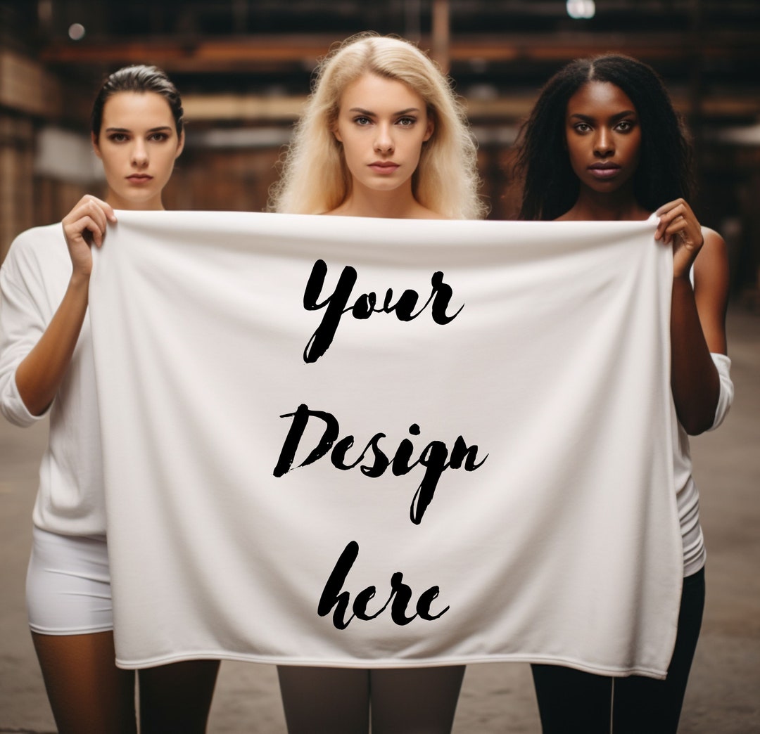 White Blanket Mockup winter Mockup Christmas Mockup Model Etsy