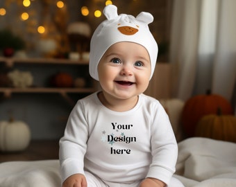 Infant onesie mockup, baby bodysuit mockup,toddler christmas mockup, onesie mockup, baby mockup children mockup, toddler mockup, rabbit skin