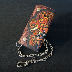 Biker Geldbörse Custom Foo Dog
