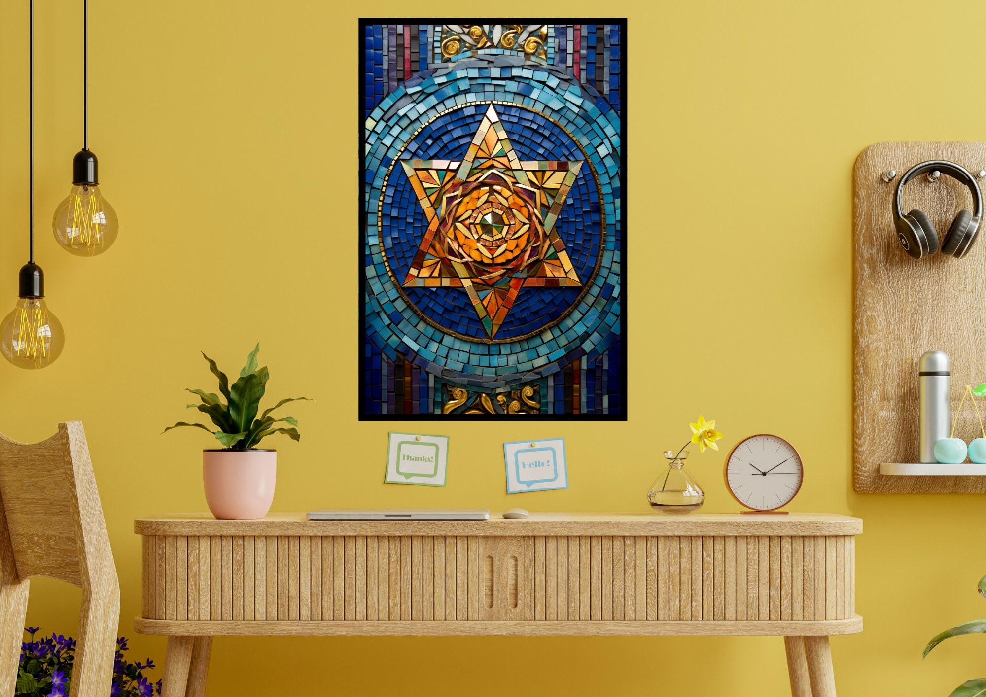 Birkat Habayit Blessing Wall Art, Jewish Home Blessing Printable