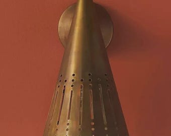 Vintage Mid Century Modern Italian Wall Sconce Handmade Pair Design Wall Décor / Handcrafted Wall Lamp Light Bedside Reading Lamp