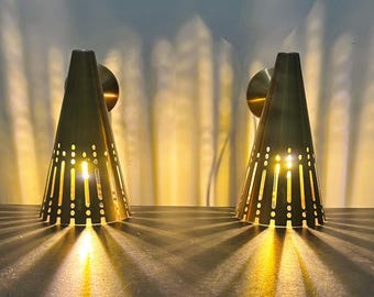 Vintage Mid Century Modern Italian Wall Sconce Handmade Pair Design Wall Décor / Handcrafted Wall Lamp Light Bedside Reading Lamp