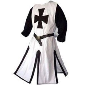 Medeltida svart tempelriddare helkroppsrustning – Cosplay, lajv och Halloweenkostym – Helkroppsrustning i svart stål, present till honom Templar Cloak