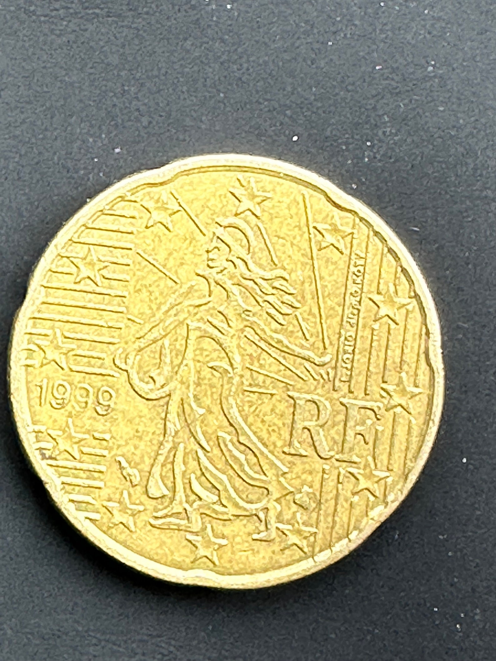 Rf Coin Rare 1999 (RF) France Error 20 Cent Coin - Etsy