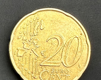 Rare 1999 (RF) France error 20 cent coin