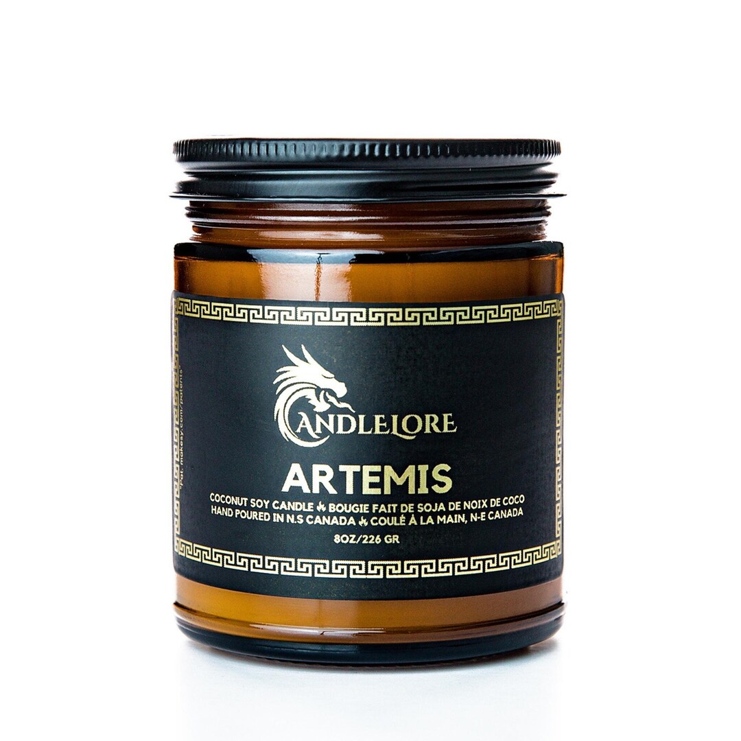 Artemis Candle Greek Goddess of the Hunt Scented Hand Poured Etsy