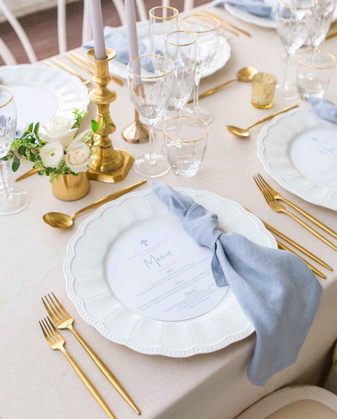 80 Pack Sky Blue Napkins 100cotton Napkins Wedding Napkins Washable