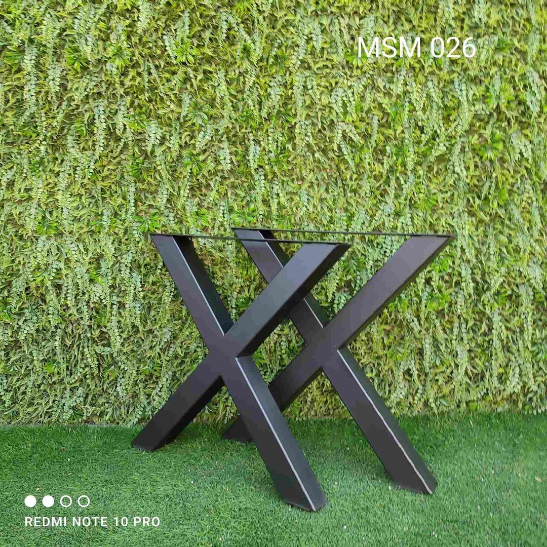 Cross Table Legs Metal Legs Steel Legs Table Base Wooden Etsy
