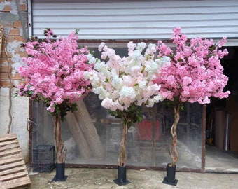 Arbre de fleurs de cerisier artificiel, fleur de cerisier, faux arbre, arbre décoratif