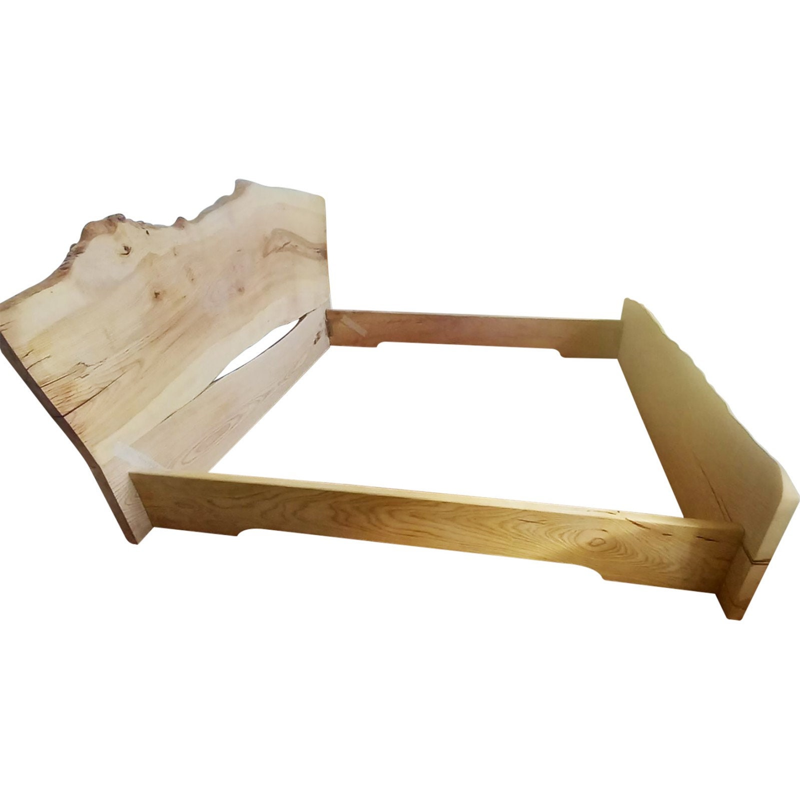 Live edge wood bed frame outlet