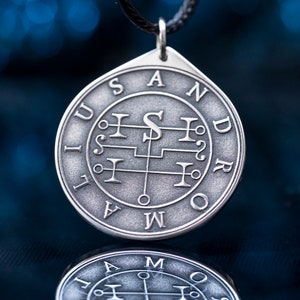 Earl Andromalius Demon of Thief and Wickedness - Lesser Key of Solomon Seal demon pendant amulet kabbalah occult magic goetia talisman