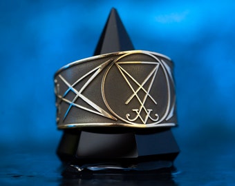 Lucifer Seal Ring: Demon of Light and Wisdom, Goetia Solomon Kabbalah Talisman