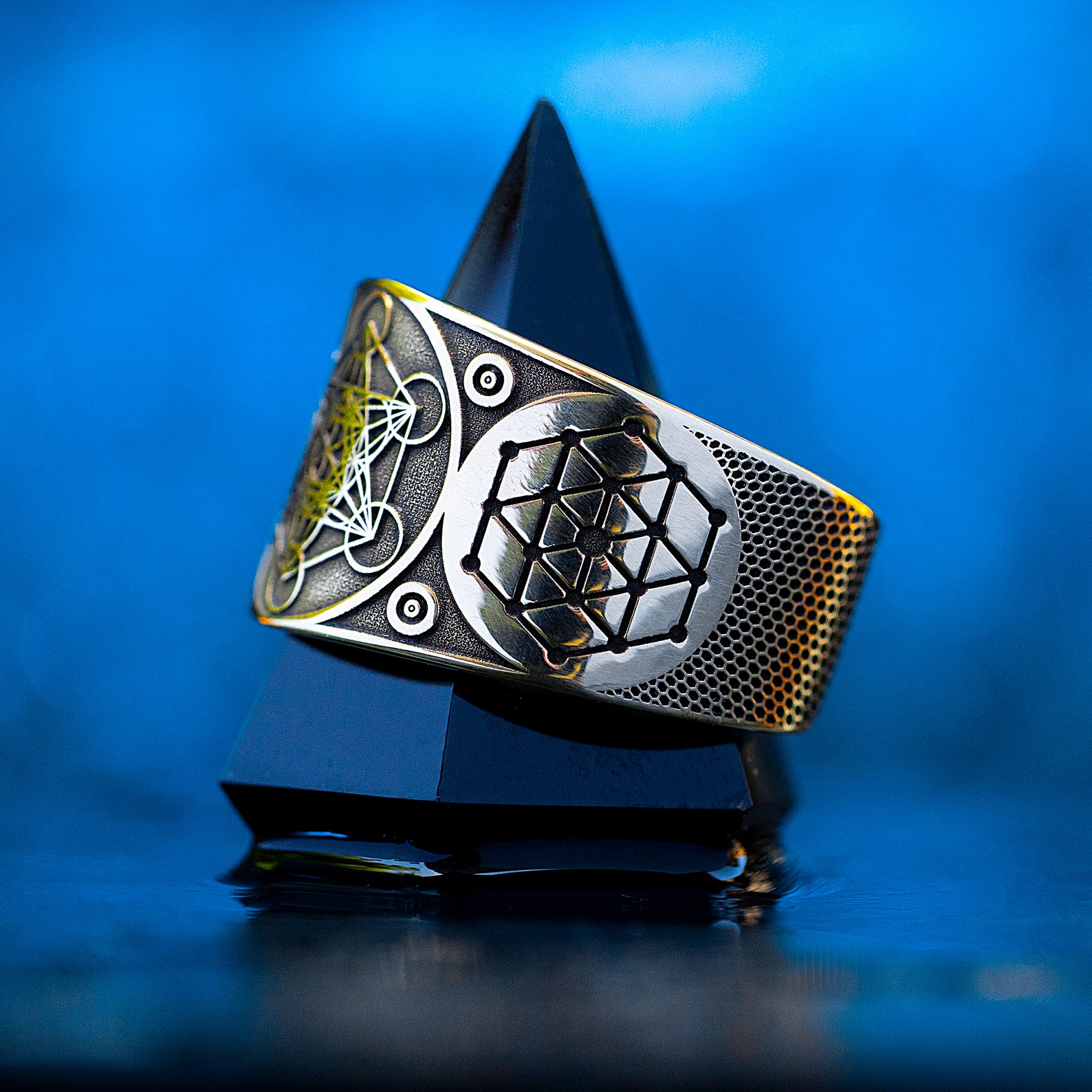 Archangel Metatron Angel of Life Seal Adjustable Ring Solomon Kabbalah ...