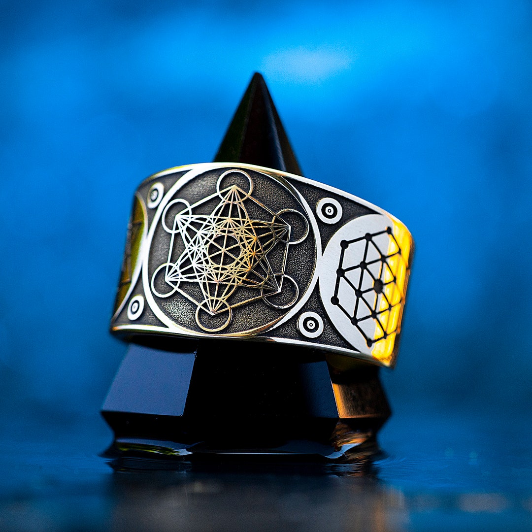 Archangel Metatron Angel of Life Seal Adjustable Ring Solomon Kabbalah ...