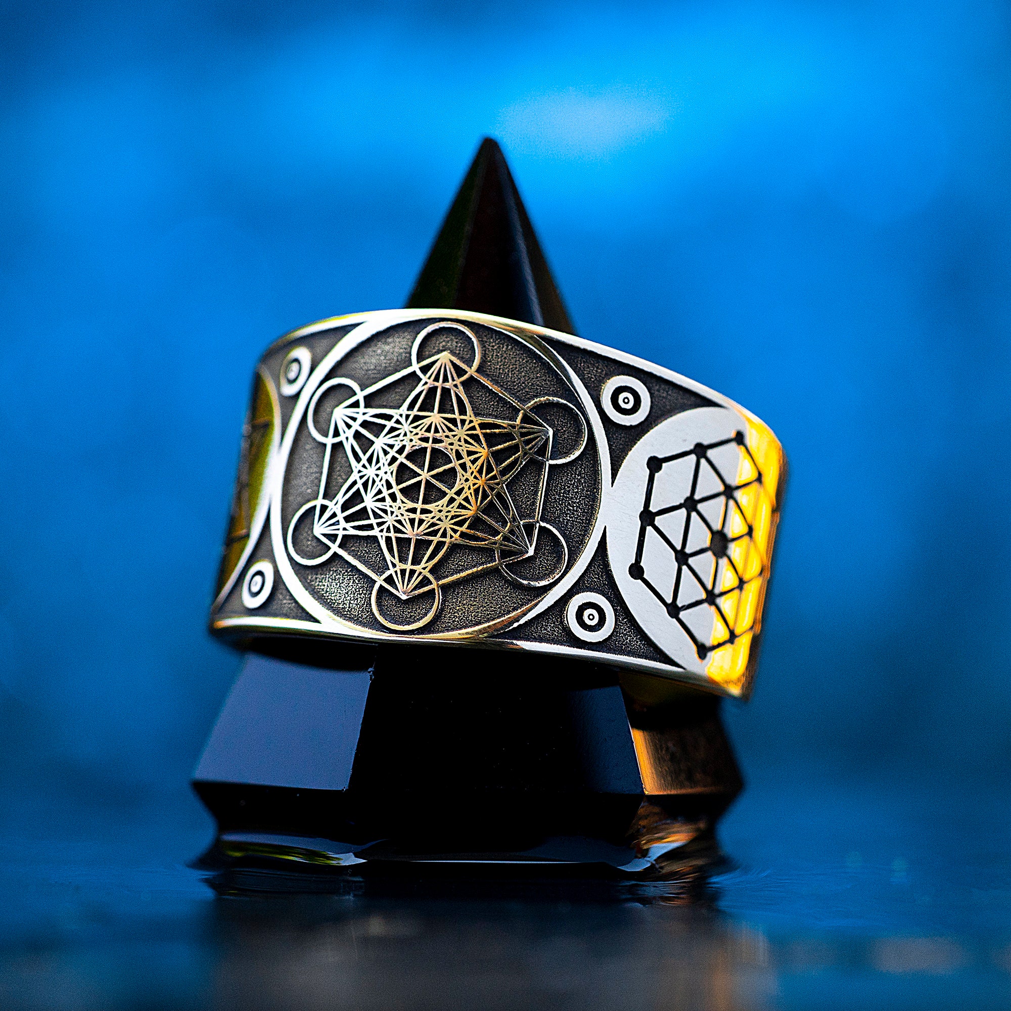 Archanioł Metatron Anioł Życia Pieczęć Regulowany Pierścień Salomon Kabała Amulet Talizman Magia Okultystyczna