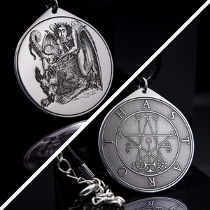 Herzog Astaroth Entdecke alle Geheimnisse - Lesser Key of Solomon Seal Amulett Anhänger Kabbalah okkulte Magie Goetia Talisman