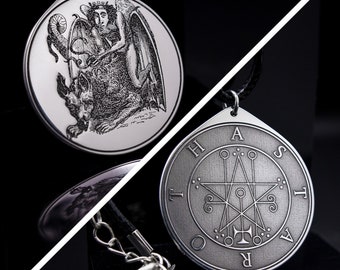Astaroth Seal Pendant: Demon of Knowledge and Revelation, Goetia Solomon Kabbalah Amulet
