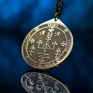 Erzengel Uriel Geist der Prophezeiung Siegel Salomons Anhänger Kabbalah Amulett Talisman Engel Okkulter Goetia Magie