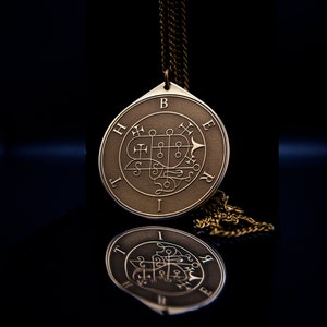 Duke Berith Seal Pendant: Brass Kabbalah Amulet (33mm)