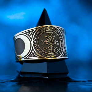 Lilith Seal Mother of Nigth Goddess Demoness adjustable ring Lesser Key of Solomon Seal kabbalah magick talisman occult amulet