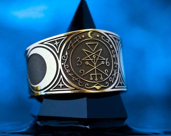 Lilith Seal Ring: Moon Goddess, Queen of Night and Forbidden Magic, Goetia Kabbalah Talisman