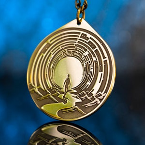 Labyrinth of Life, Find Your Path, Path in Life, Ultimate Destination Seal kabbalah amulet pendant occult magic goetia talisman