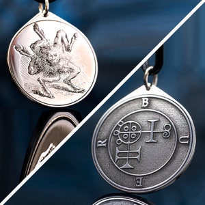 King Buer Healer of all Distempers, Teacher of Arts - Lesser Key of Solomon Seal amulet pendant kabbalah occult magic goetia talisman