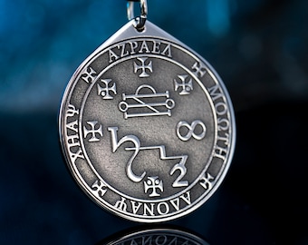 Archangel Azrael Seal Pendant: Kabbalah Amulet Talisman - Etsy