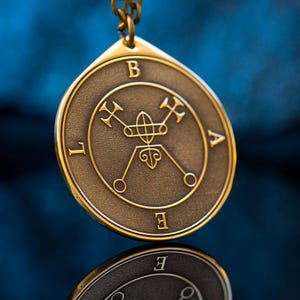 König Bael Lehrer der Unsichtbarkeit Wissen - Kleiner Schlüssel Solomons Dichgel Dämon Anhänger Amulett Kabbalah Okkult Magie Goetia Talisman