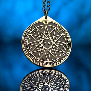 Fourth Pentacle of Mercury Pendant: Solomon Seal of Knowledge, Hidden Things Talisman