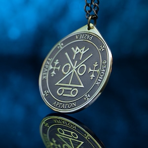 Archangel RAZIEL Keeper of Secrets, Angel of Mysteries | Seal of Solomon pendant kabbalah amulet talisman angel occult goetia magic