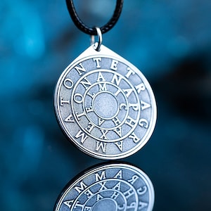 Magic Disc of Solomon Protection from Evil Spirits Sacred Geometry Seal, Seal of solomon kabbalah amulet occult magic goetia talisman