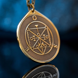 Präsident Ose Dämon der Göttlichen und geheimen Dinge - Lesser Key of Solomon Seal Dämon Anhänger Amulett Kabbalah okkulte Magie Goetia Talisman
