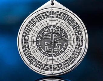 72 Names of God Pendant: With Angels Identities, Goetia Kabbalah Solomon Amulet Talisman
