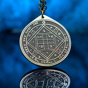 O Quarto Pentáculo de Vênus pingente Salomão cabala amuleto talismã selo goetia magia oculta lemegeton