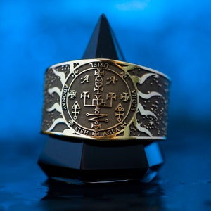 Archangel URIEL Spirit of Prophesy Seal of Solomon adjustable ring kabbalah amulet talisman angel occult magic