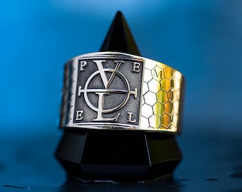 PELE Ring: John Dee Enochian Talisman, Archangel Michael Uriel Solomon Seal Magic Amulet