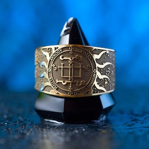 Archangel GABRIEL teacher all the Mysteries of Divinity Seal of Solomon adjustable ring kabbalah amulet talisman angel occult magic
