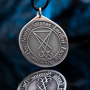 Lucifer Seal Pendant: Demon of the Morning Star, Enlightenment, Satanic Talisman, Occult Jewelry